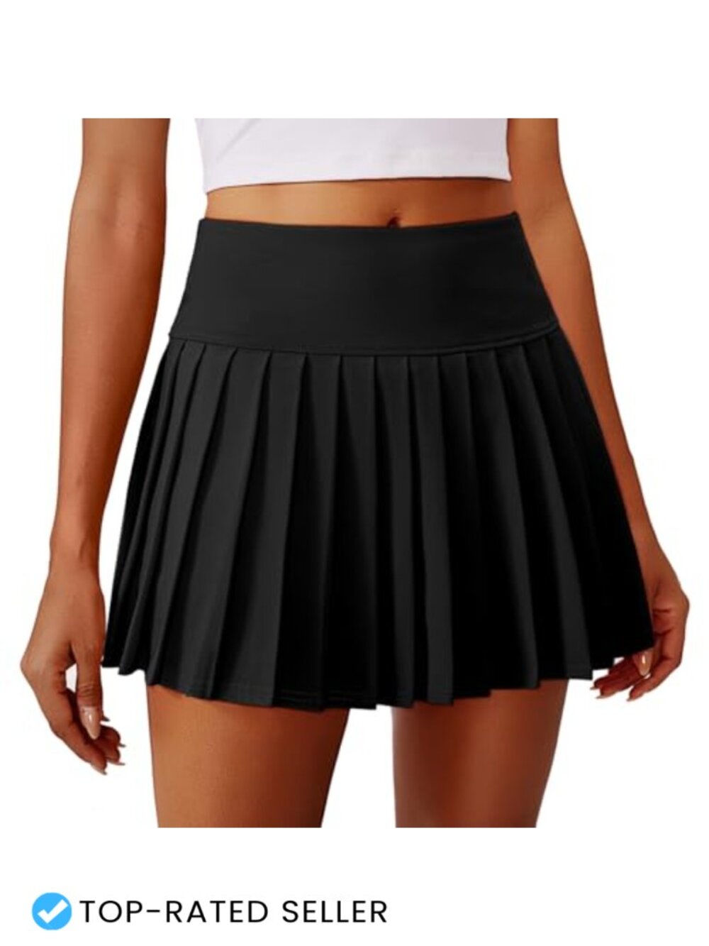 Pleated Tennis Skirt Mini Athletic Golf Skort with Pocket High Waist